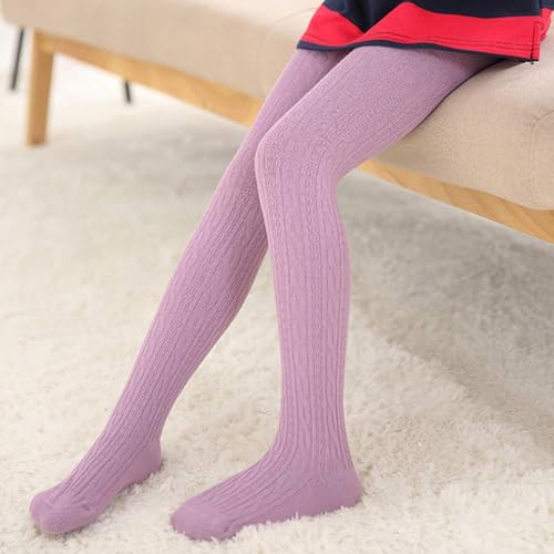 HIUARA Girls Tights Toddler Seamless Leggings Stockings Cotton Pantyhose for Newborn Infant Toddler Soft Cable Knit Pants3