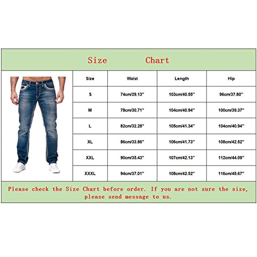 GOKKILRW Jeans for Men Relaxed Fit Straight Leg Skinny Jeans Stretch Casual Flat Front Classic Tapered Leg Moto Biker Jeans4
