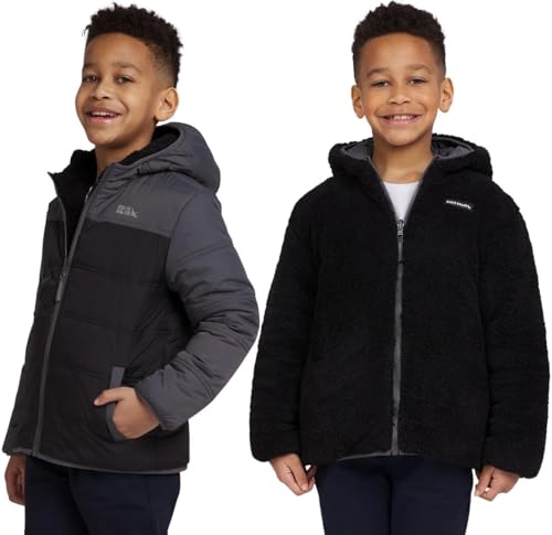 Eddie Bauer Kids Reversible Plush Hoodie Jacket2