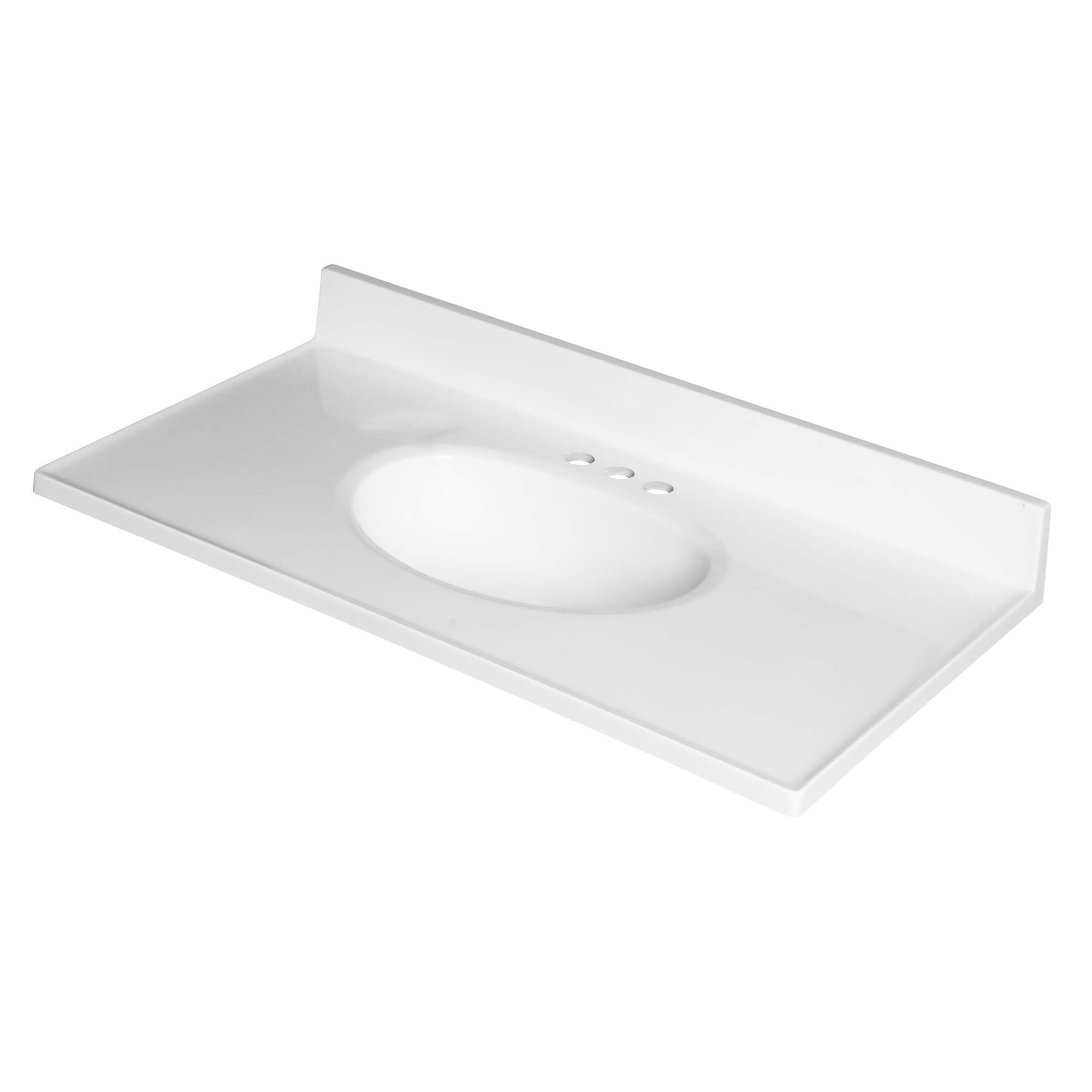 Fine Fixtures Cultured Marble Composite Bathroom Sink Top - Fits Standard 36” Vanity | Elegant and Durable Bathroom Sinks for Modern Homes - Upgrade Your Space - Perfect for Any Bathroom Design