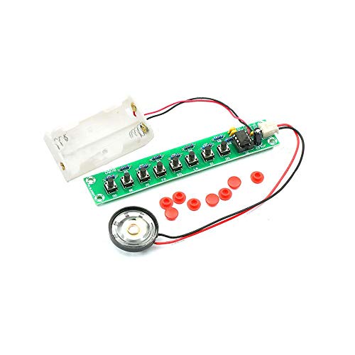 Taidacent DC3-12V NE555 Eight Note Circuit Board Low Consumption Electronic Piano Module Piano Sound Module Music Sound Module