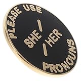 SHERCHPRY Elegant Gender Brooch Pin Langlebiger Für Mädchen She Her Brosche Stilvollen Ausdruck Von Geschlechtsidentität Als