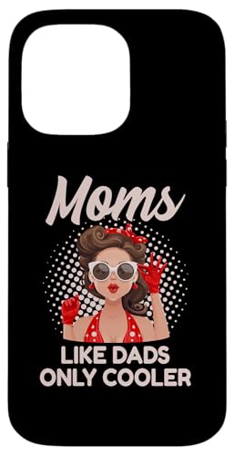 �}�U�[ ��̓� Moms Like Dads Only Cooler Retro Vintage Pinup Girl �X�}�z�P�[�X iPhone 14 Pro Max �p