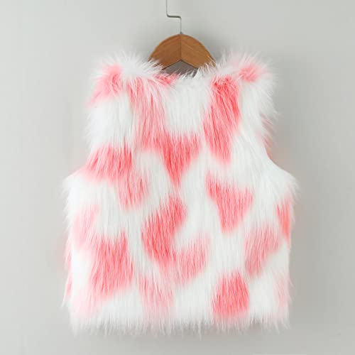 Girls Faux Fur Vest Coat Fleece Jacket Toddler Baby Girls Winter Thick Warm Waistcoat Gilet Outerwear Furry Vest2