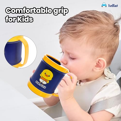Image of FunBlast Milk Mug for Kids - Unbreakable Mug for Kids, Milk Mugs for Kids Unbreakable - Milk Drinking Cup for Kids (Pack of 1) (Duck)