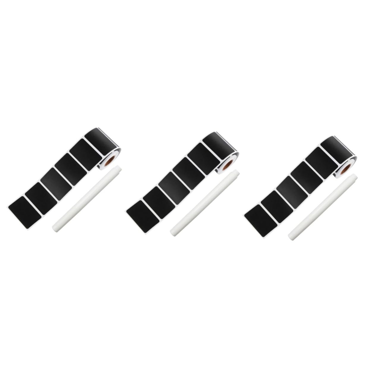 Lurrose 450pezzi Etichette Adesive Lavagna Rimovibili Stickers Rectangolari Per Contenitori Barattoli e Bottiglie Con Inclusa Per e Festivi