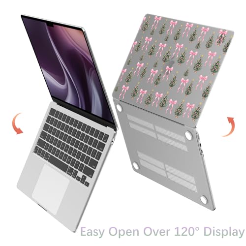 BlHMCASE Capa compatível com MacBook Air de 13 polegadas M1 A2337 A2179 A1932 2022 2021 2020 2019 2018, capa rígida protetora de árvore de Natal para MacBook Air de 13,3 polegadas