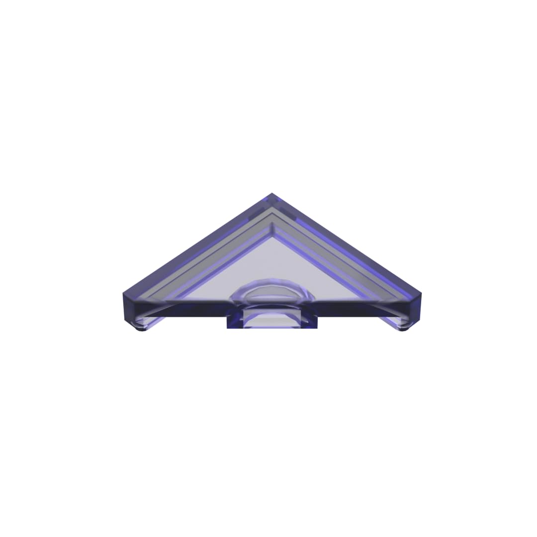 Ornaments 2X2 Triangle Light Panel 50PCS Compatible with Lego 35787 GDS-90492 Classic Bulk Toy MOC Color:Trans Purple 126