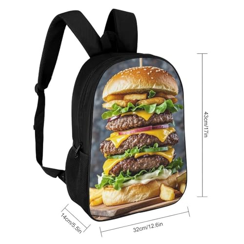 Extra Large Burger Backpack for Men Women, Heavy Duty Backpack Large Capacity, Durable Lightweight Travel Daypack2