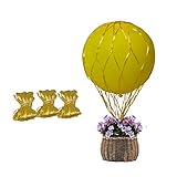 Gold Hot Air Balloon Nets Centerpiece Netting For 36 inch Balloon Centerpieces Arrangements - Pack of 3