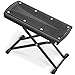 CAHAYA Poggiapiedi Pieghevole per Chitarra - Supporto Regolabile in Ferro a 6 Livelli, Superficie Antiscivolo, Portata 70kg, Leggero e Portatile, Accessorio Chitarra immagine
