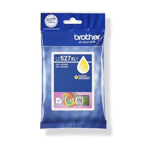 Brother Cartouche d'encre Haute capacité LC527XLY d'origine - Jaune Brother Cartouche d'encre Haute capacité LC527XLY d'origine - Jaune