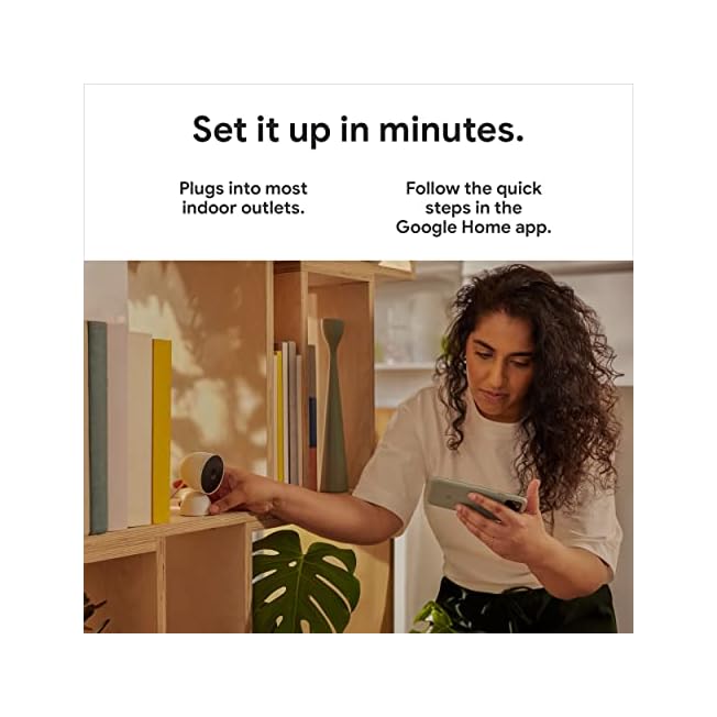 Google indoor Nest Security Cam 1080p (Wired) 2nd Generation Snow