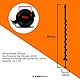 EBERTH Erdbohrer Gartenbohrer aus Stahl, 40 mm Durchmesser, Länge 800 mm, Aufnahme 20 mm, Gartenspiralbohrer schwarz lackiert, Bohrschnecke mit 45° Schneide, Steckverbindung mit Sicherungsbolzen