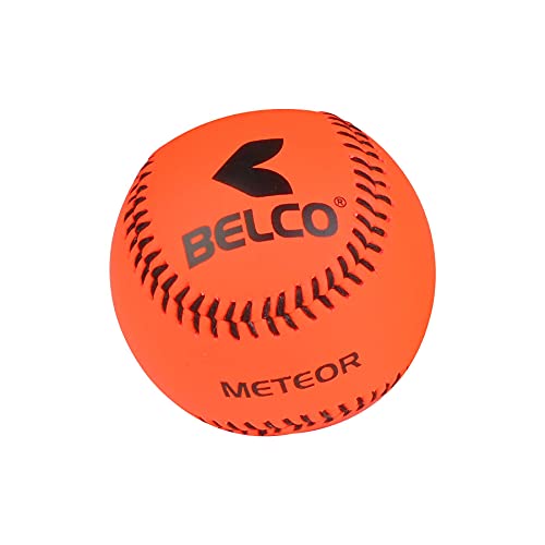 Image of Belco Baseball, Competition Grade Baseball Ball Official Size (Floro Orange PVC Baseball)