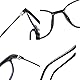 Suertree Blaulichtfilter Distanz Brille Leichte Kurzsichtige Brille Mode Myopia Brillen TR90 für Damen Herren Schwarz -0.5 Dioptrien