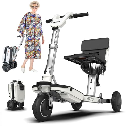 ATTO Folding Travel Powered Mobility Scooter by MovingLife, Full-Size Portable Electric Scooter,...