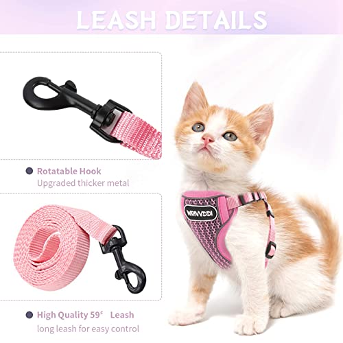 Cat Vest Harness and Small Dog Vest Harness for Walking, All Weather Mesh Harness, Cat Vest Harness with Reflective… - Image 5