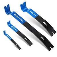 SHALL 4-teiliges flaches Brecheisen-Set –15 10 7.5 5.5(38,1 cm, 25,4 cm, 19,1 cm, 14 cm) – robuste Mini-Nagelzieher-Brechstange, Allzweck-Klauenstange, für Umbauten zu Hause und Holzbearbeitung