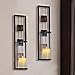 Shelving Solution Wall Sconce Candle Holder Metal Wall Decorations for Living Room, Bathroom, Dining Room, Set of 2