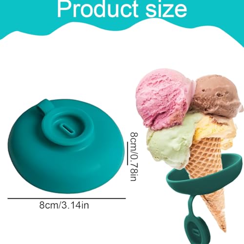OHREN 3-piece Drip-Free Popsicle Holder for Children, Silicone with Round Tray (Multicolor)