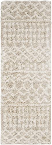 Artistic Weavers Hapsburg Moroccan Shag Runner Area Rug, 2'7" X 7'3", Beige #TOP3
