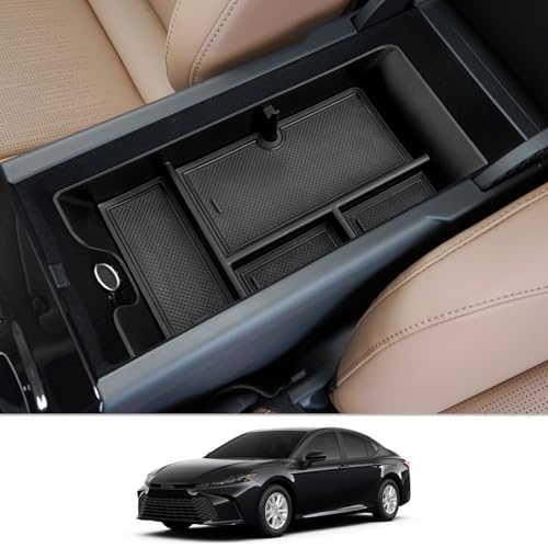 Image of CDEFG for 2025 2026 Camry Center Console Organizer Accessory Tray for 2025 2026 Toyota Camry XSE XLE SE LE Accessories Middle Console Organizer Armrest Tray Storage Box