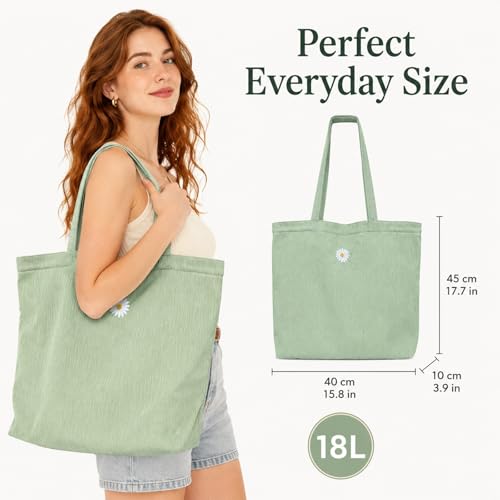 Bolso tote para mujer CYD, bolso de playa ligero y plegable en tonos pastel, con bolsillos útiles y diseño abierto, ideal para verano, viajes y uso diario miniatura 2