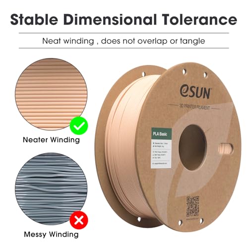 Image of eSUN PLA Basic Filament 1.75mm, 3D Printer Filament High Speed PLA for Fast Printing, 1KG Spool (2.2 LBS) 3D Printing Filament for High Speed 3D Printers, Beige