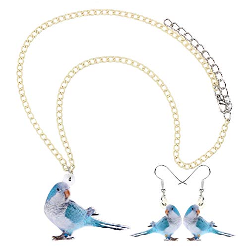 DUOWEI Set di orecchini e collana in acrilico con