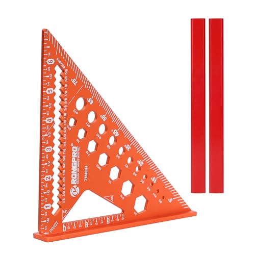 6-in-1 Aluminum Carpenter Square Tool Set