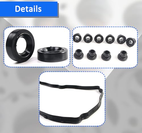 Image of AUCERAMIC VS50835R VS50716 Valve Cover Gasket Set Fit 2011-2022 for Ford F-150 F-250 F-350 E-350 E-450 6.2l V8