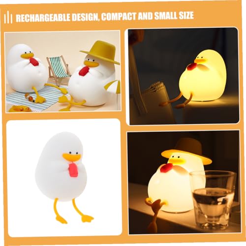 Lámpara de Mesa de Noche Pequeña con Luz de Pato de Silicona miniatura 6