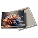 Exploding colors Portrait photo printing Customized murals for bedrooms living rooms weddings babies pets and families_K8xG12