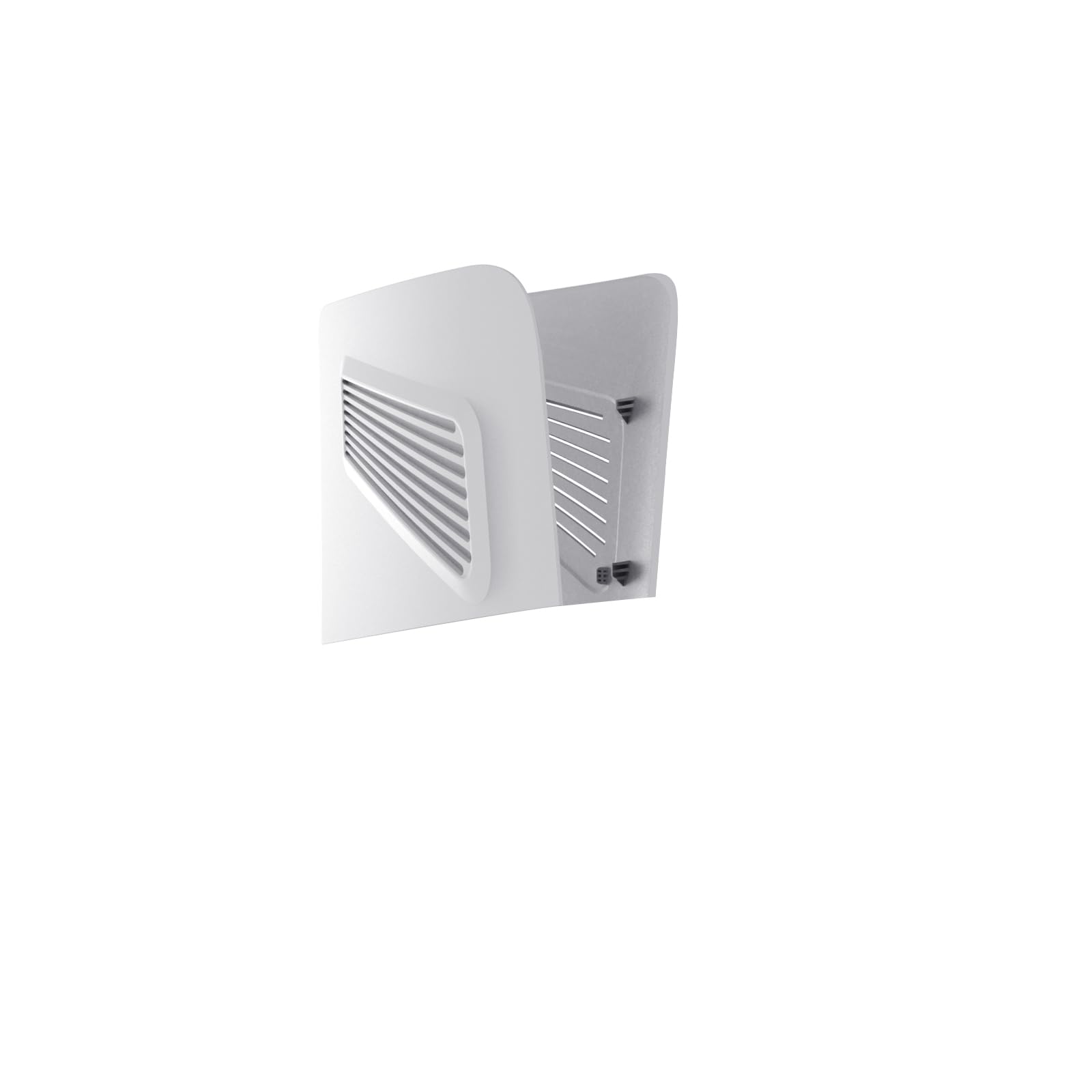 Façade Supérieure pour PS5 Pro, Panneau Avant Panneau Arrière Plaque Frontale, Boîtier Anti-poussière Boîtier de Remplacement (Blanc)
