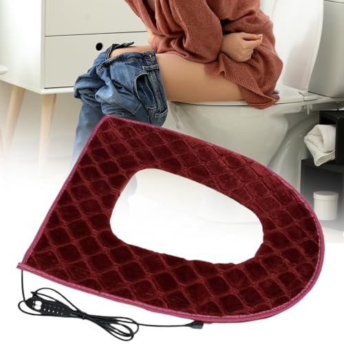 Almohadilla calefactada para inodoro elimina el frío del asiento con su panel de 5 niveles 4
