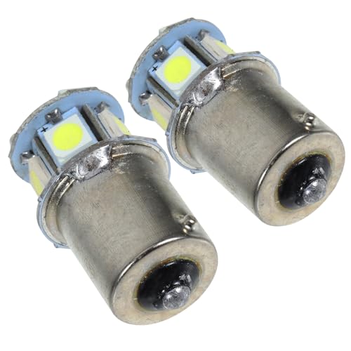 Generic 2pcs 8smd 5050 LED Motorcycle Turn Signal Bulbs Ba15s 1156 White Front Signal Light 12v Bright Replacement for Motorbike Indicators