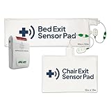 Smart Caregiver Bed & Chair Exit Alert System - Wireless Monitor with Pressure Sensor Pads for Bed and Chair - Automatically Alerts Caregiver When They Get Up - Bed Alarm for Elderly