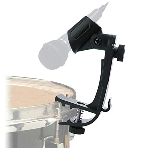 Juego de 2 pinzas para micrófono de tambor Musical a prueba de golpes Snare Mount abrazadera accesorios para instrumentos
