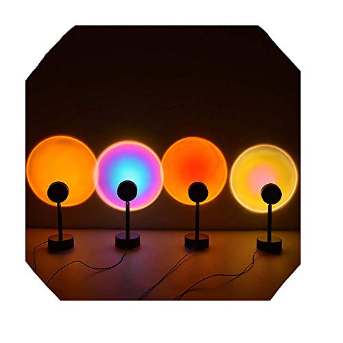 TINTIPS Rainbow Night Light Tiktok Trending Projector Led Lamp,90 Degree Rotation Rainbow Projection Lamp for Kids Adults Home Party Living Room Bedroom Decor (Rainbow)