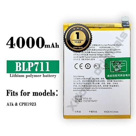 Image of BLP711 Battery for Oppo A1K / CPH 1923 Battery with 1 Year Warranty***** (R70)