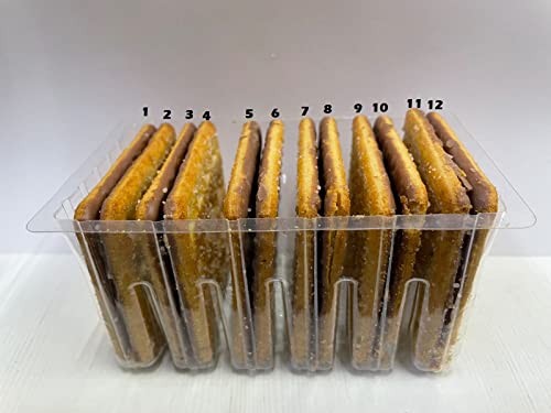 Image of Malkist Cheese and Chocolate 2 Flavored Crunchy Crackers Biscuits 138gm (12 Piece Per Pack) (Pack of 10)