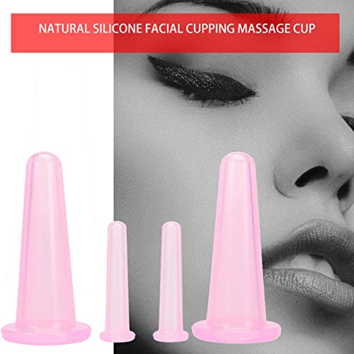 Copos de Ventosa a Vácuo Massageador Corporal 4 unidades/CONJUNTO Ventosa Forte de Silicone Massagea