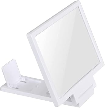 Mobile Phone Screen Magnifier HD 3D Video Screen Amplifier Stand with Movie Game Magnifier Folding Phone Desk Holder,A A