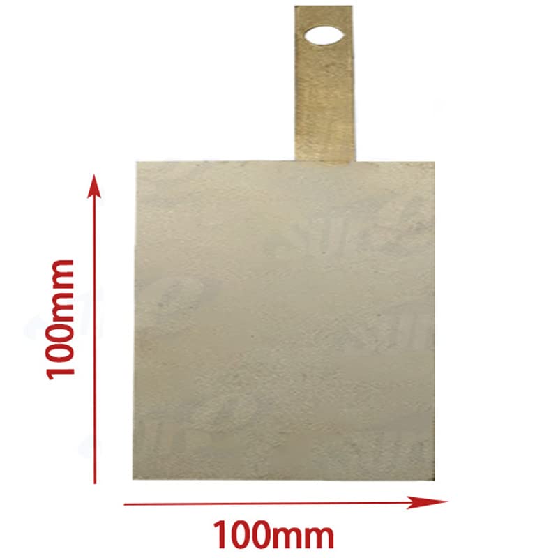 Płytka elektrodowa z platynowego metalu do profesjonalnej elektrochemii – dostępne opcje 100 mm x 50 mm(100x100mm(No Handle)