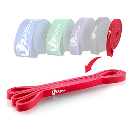 Pull Up Assist Band – Heavy Duty 41 Inch Resistance Powerlifting and Mobility Bands, Great for Pull Up Assistance and HIIT Bodyweight Training Workouts (red)