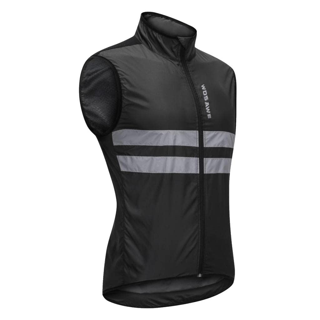 Reflective Bike Cycling Sleeveless Windproof Vest Running Sports Coat XL-image-49