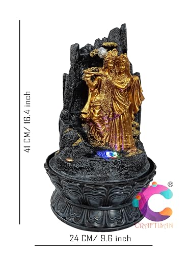 Image of Decorative Water Fountain for Home Decor, Office, Indoor & Outdoor, Garden, Puja Room, Vaastu, Reception, Spa, Gifting. (Radha Mohan)