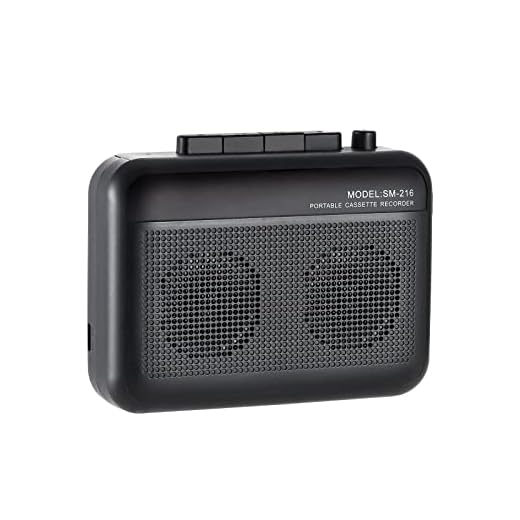 Portable Cassette Player Recorder with Bluetooth Transmitter, Walkman Cassette Tape Player with Headphone Jack, Build-in Speaker, Microphone Jack, Powered by AC Adapter or AA Battery- Black