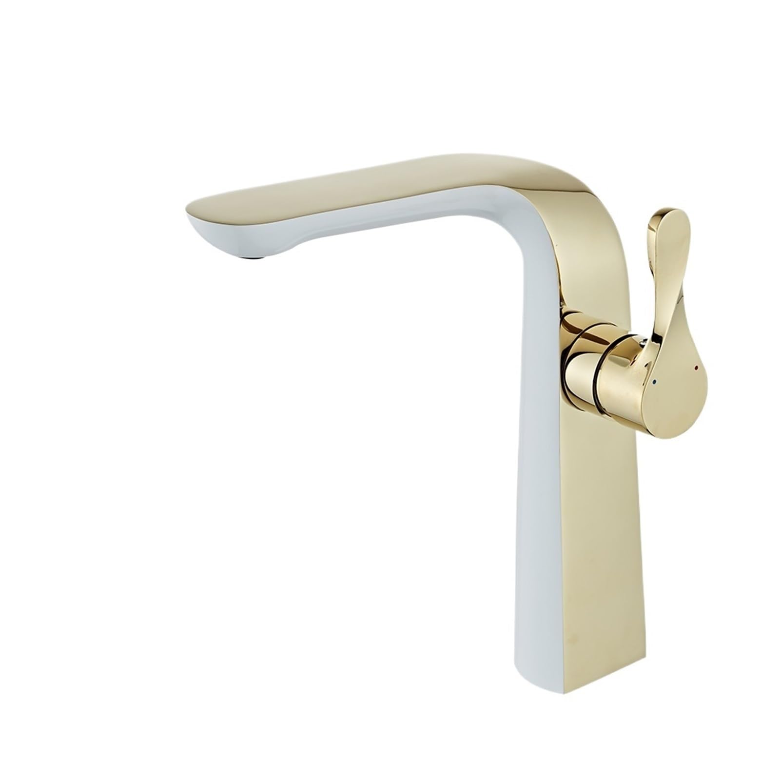 Bathroom Faucets Basin Mixer Sink Gourmet Washbasin Tapware Hot Cold Water Tap Brass Brushed Gold(White and gold)